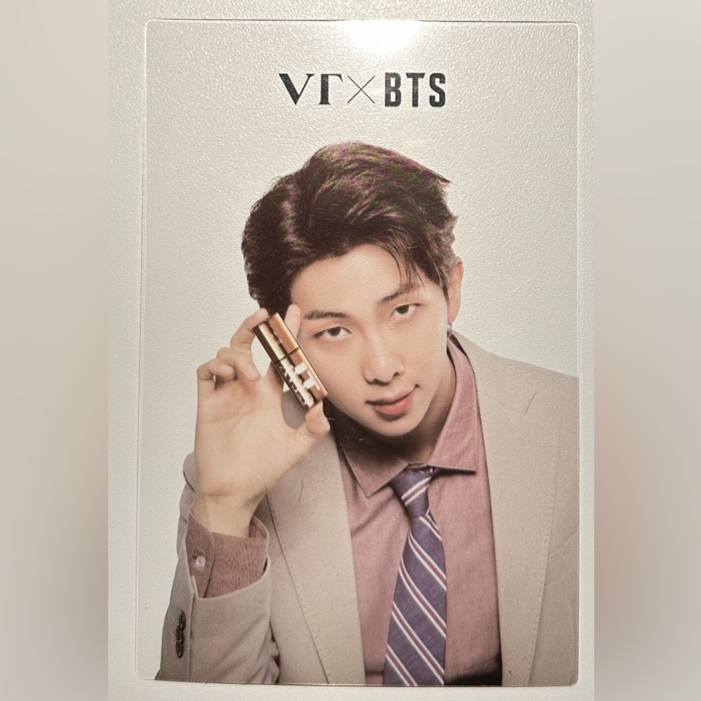 Official BTS × VT Cosmetic Clear Transparent Photocard Namioon RM
